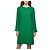 Autre Marque St. John langärmeliges Kleid aus Krepp in Smaragdgrün mit Satinmanschetten - Ansicht 4
