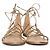 Gianvito Rossi, sandali gladiatore in pelle dorata - vista 5