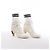 Christian Dior D-ZENITH Stiefeletten aus Leder x Stoff in Ivory, Größe EU 37 - Ansicht 2