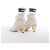 Christian Dior D-ZENITH Stiefeletten aus Leder x Stoff in Ivory, Größe EU 37 - Ansicht 5