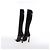Autre Marque Saint Laurent Paris Tom Knee Lederstiefel in Schwarz 731546, Größe EU 36 - Ansicht 5
