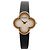 Van Cleef & Arpels Alhambra WTYB02B3 136574 YG & Leather QZ Watch with Shell-Face HH5655