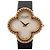 Van Cleef & Arpels Alhambra WTYB02B3 136574 YG & Leather QZ Watch with Shell-Face HH5655 - vista 2