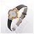 Van Cleef & Arpels Alhambra WTYB02B3 136574 YG & Leather QZ Watch with Shell-Face HH5655 - vista 3