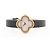 Van Cleef & Arpels Alhambra WTYB02B3 136574 YG & Leather QZ Watch with Shell-Face HH5655 - vista 4
