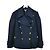 Michael Kors Collection Navy Blue Wool Pea Coat
