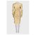 Dolce & Gabbana Gold Draped Fitted Dress - IT 46 / XL Gebraucht - Ansicht 3
