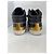 Sneakers alte Gucci in pelle con banda Web - Nero/Rosso/Blu - vista 4