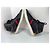 Sneakers alte Gucci in pelle con banda Web - Nero/Rosso/Blu - vista 6