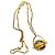 Collier Chloé doré avec pendentif sphère