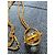 Collier Chloé doré avec pendentif sphère - vue 2