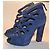 Le Silla Wildleder Sandalen Blau - Ansicht 2
