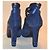 Le Silla Wildleder Sandalen Blau - Ansicht 4