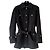 Chanel Chaquetón Corto de Cachemira Negro con Cinturón