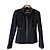 Chanel Black Wool Cropped Jacket with Satin Details