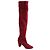 Bottes en daim bordeaux Lk Bennett - vue 3