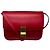 Céline Bolso de hombro Celine Red Classic Box Calfskin Leather