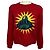 Gucci Wollpullover mit UFO Intarsia Grafikprint in Rot