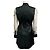 Autre Marque Abito No. 21 in raso nero con scollo a V e maniche in mesh - vista 3