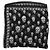Alexander McQueen Seidenschal mit Totenkopf-Print in Schwarz & Weiß