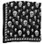 Alexander McQueen Seidenschal mit Totenkopf-Print in Schwarz & Weiß - Ansicht 2