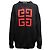 Givenchy Pullover aus Baumwolle mit Intarsia-Logo in Schwarz & Rot, Größe US S