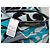 Blue & Multicolor Emilio Pucci Silk Abstract Print Long Scarf - view 3