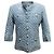 Balmain Steppjacke aus Denim Light Wash Größe FR 40 - Ansicht 2