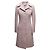 Blumarine langer Mantel aus Schurwolle & Mohair, hellrosa Größe US S