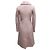 Blumarine langer Mantel aus Schurwolle & Mohair, hellrosa Größe US S - Ansicht 4