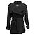 Chanel 2022 Caban Tweed Jacke Schwarz Größe FR 34