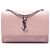 Autre Marque Borsa a tracolla Sunset Mini Wallet on Chain in pelle di vitello monogramma rosa Saint Laurent