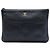 Clutch Chanel Medium CC Embossed Lambskin Camellia O Case Blu