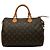 Borsa Boston Louis Vuitton Monogram Speedy 30 Marrone