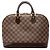 Louis Vuitton Damier Ebene Alma PM Handtasche Braun