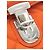 Orange Prada Impuntu Tessuto Chain Crossbody - view 7