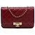 Borsa a tracolla Chanel Quilted Caviar Golden Class Wallet On Chain rossa