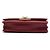 Borsa a tracolla Chanel Quilted Caviar Golden Class Wallet On Chain rossa - vista 3