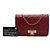 Borsa a tracolla Chanel Quilted Caviar Golden Class Wallet On Chain rossa - vista 7