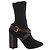 Louis Vuitton Monogram Stretch Fabric Silhouette Ankle Boots in Black × Brown, Size EU 37