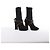 Louis Vuitton Monogram Stretch Fabric Silhouette Ankle Boots in Black × Brown, Size EU 37 - view 2