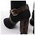 Louis Vuitton Monogram Stretch Fabric Silhouette Ankle Boots in Black × Brown, Size EU 37 - view 6