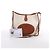 Hermès Evelyn I 33 GM Toile H & Leather Shoulder Bag in Beige×Brown E: 2001 - vista 13
