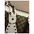 Bolsa de ombro Gucci Monogram em tela e couro branco - vista 7