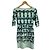 Hermès Short dress with bit print in polyamide and elastane mint green