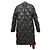 Moncler Quilted Leather Trimmed Down Coat Black Polyamide
