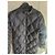 Moncler Quilted Leather Trimmed Down Coat Black Polyamide - view 5