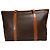 Cabas Céline Borsa tote Celine in tela rivestita marrone e pelle marrone - vista 2