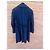 Cappotto doppiopetto Prada in lana e cashmere blu navy - vista 2
