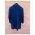 Cappotto doppiopetto Prada in lana e cashmere blu navy - vista 5